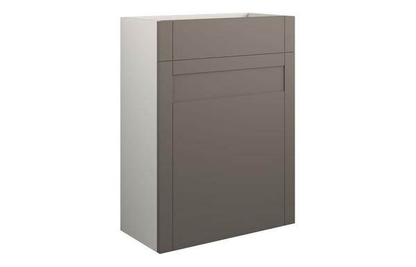 Abbi 600mm Standard WC Unit - Matt Stone (Grey Cab)